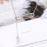 925 Silver LOVE Chain Choker Necklace 18K Plated