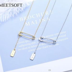 925 Silver LOVE Chain Choker Necklace 18K Plated