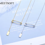 925 Silver LOVE Chain Choker Necklace 18K Plated
