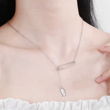 925 Silver LOVE Chain Choker Necklace 18K Plated