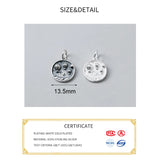925 Silver Hot Air Balloon Charms DIY Necklace Accessory Gift
