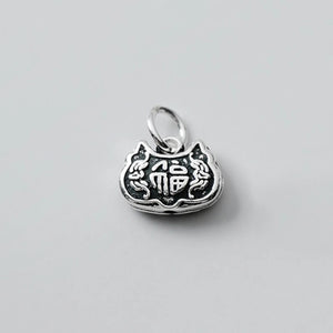 925 Sterling Silver Longevity Lock Charm for DIY Jewelry Necklace Bracelet