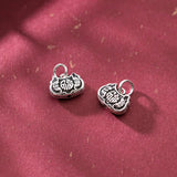 925 Sterling Silver Longevity Lock Charm for DIY Jewelry Necklace Bracelet