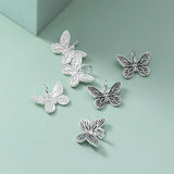 Romantic 925 Sterling Silver Butterfly Insect Charms for DIY Necklace Bracelet