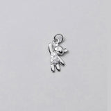 925 Sterling Silver Bear Zircon Pandent - DIY Necklace Accessory