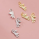 925 Sterling Silver Bear Zircon Pandent - DIY Necklace Accessory