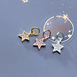 925 Silver Zircon Charm Pendant for Bracelet