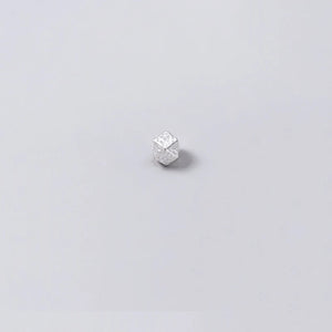 925 Silver Geometry Rhombus Charms for Necklace DIY