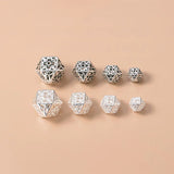 925 Silver Geometry Rhombus Charms for Necklace DIY