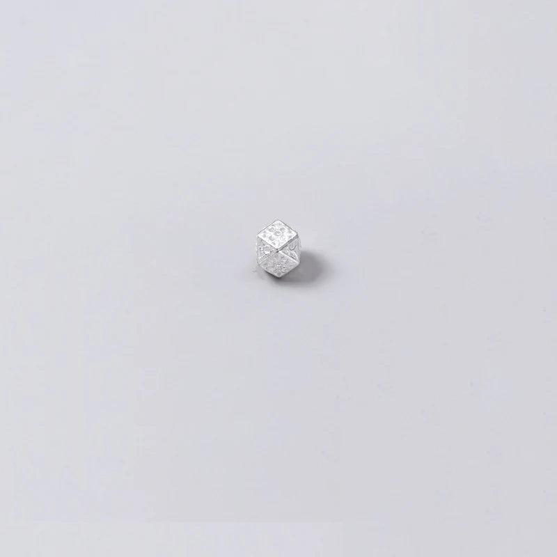 925 Silver Geometry Rhombus Charms for Necklace DIY
