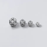 925 Silver Geometry Rhombus Charms for Necklace DIY