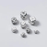 925 Silver Geometry Rhombus Charms for Necklace DIY