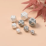 925 Silver Geometry Rhombus Charms for Necklace DIY