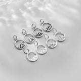 925 Silver Mountains & Waves Charms DIY Jewelry Couple Bracelet Accessory
