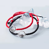 925 Silver Mountains & Waves Charms DIY Jewelry Couple Bracelet Accessory