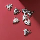 925 Sterling Silver Cat Hollow Charms for Jewelry Necklace