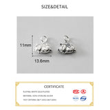 925 Sterling Silver Cat Hollow Charms for Jewelry Necklace