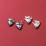 925 Sterling Silver Cat Hollow Charms for Jewelry Necklace