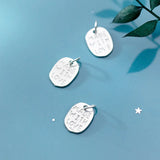 925 Silver Round Letter Charms for DIY Jewelry Making
