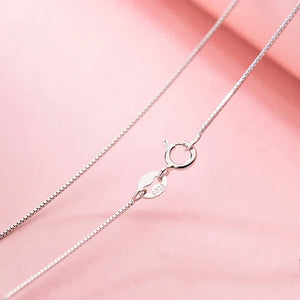 Romantic S925 Sterling Silver Choker Necklace DIY Fine Jewelry Girls Gift