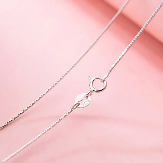 Romantic S925 Sterling Silver Choker Necklace DIY Fine Jewelry Girls Gift