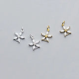 Romantic S925 Silver Flower Zircon Charms Necklace Accessory