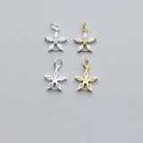 Romantic S925 Silver Flower Zircon Charms Necklace Accessory