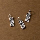 S925 Chinese Character Flush With Cash Pendant Charms