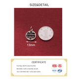 S925 Silver Ruyi Abacus Card Pendant Charm DIY Making