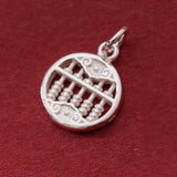S925 Silver Ruyi Abacus Card Pendant Charm DIY Making