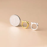Tiger Head Bead Frame Charms - Inner Diameter 8.5mm - DIY Making Supplies