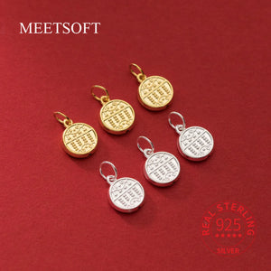 Sterling Silver Abacus Pendant for DIY Necklace