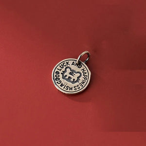 S925 Sterling Silver Zodiac Tiger Pendant Charms DIY Supplies Necklace