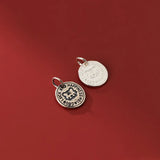 S925 Sterling Silver Zodiac Tiger Pendant Charms DIY Supplies Necklace