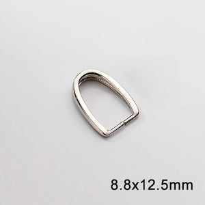 S925 Sterling Silver Clip Pendant Head Buckle DIY Jewelry Accessory