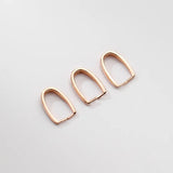 S925 Sterling Silver Clip Pendant Head Buckle DIY Jewelry Accessory