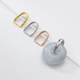 S925 Sterling Silver Clip Pendant Head Buckle DIY Jewelry Accessory