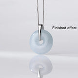 S925 Sterling Silver Clip Pendant Head Buckle DIY Jewelry Accessory