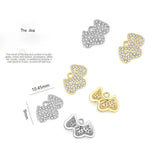 S925 Silver Zircon Key Dog Moon Charms for DIY Jewelry