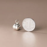 S999 3D Sterling Silver Persimmon Pendant Charms DIY Accessory