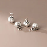 S999 3D Sterling Silver Persimmon Pendant Charms DIY Accessory