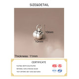 S999 3D Sterling Silver Persimmon Pendant Charms DIY Accessory