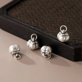 S999 3D Sterling Silver Persimmon Pendant Charms DIY Accessory