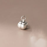 S999 3D Sterling Silver Persimmon Pendant Charms DIY Accessory