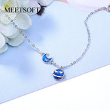 925 Silver Planet Stars Moon Bracelet for Women