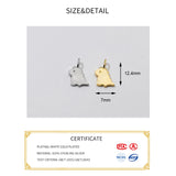925 Sterling Silver Dinosaur Charms for DIY Necklace Decoration