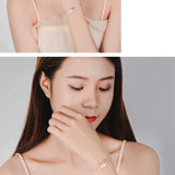925 Silver Double Layer Chain SWEET Zircon Bracelet