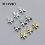 925 Silver 3D Balloon Dog Pendant Charms DIY Making Supply
