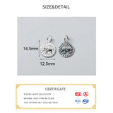 925 Silver Elephant Animal Charm for DIY Necklace Bracelet