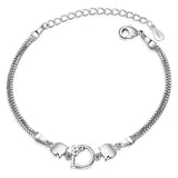 925 Silver Kitty Bow Chain Bracelet for Women